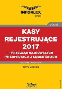 Okładka: Kasy rejestrujące 2017