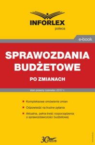 Okładka: Sprawozdania budżetowe po zmianach
