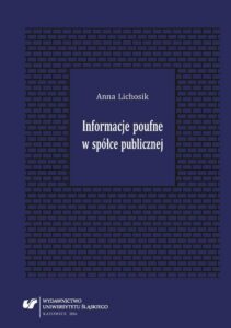 Okładka: Informacje poufne w spółce publicznej