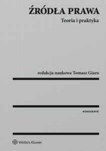 Okładka: Źródła prawa. Teoria i praktyka