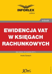 Okładka: Ewidencja VAT w księgach rachunkowych