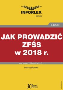 Okładka: Jak prowadzić ZFŚS