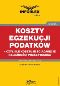 Okładka: Koszty egzekucji podatków, czyli ile kosztuje ściągnięcie należności przez fiskusa