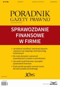 Okładka: Sprawozdanie finansowe w firmie