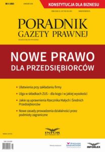Okładka: Nowe prawo dla przedsiębiorców