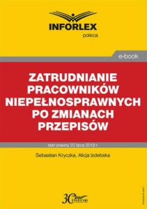 Okładka: Zatrudnianie pracowników niepełnosprawnych po zmianach przepisów