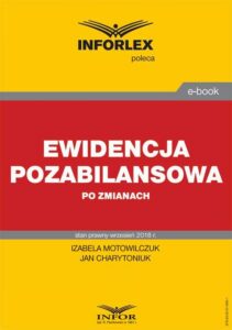 Okładka: Ewidencja pozabilansowa po zmianach