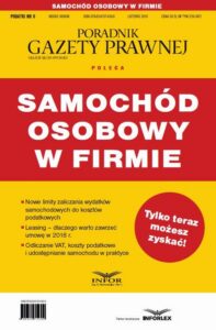Okładka: Samochód osobowy w firmie. Podatki 9/2018