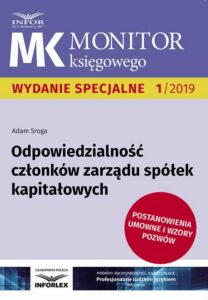 Okładka: Odpowiedzialność członków zarządu spółek kapitałowych. Postanowienia umowne i wzory pozwów