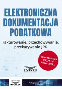 Okładka: Elektroniczna dokumentacja podatkowa