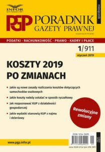 Okładka: Koszty 2019 – po zmianach