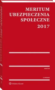 Okładka: MERITUM Ubezpieczenia społeczne 2017