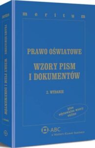 Okładka: Prawo oświatowe. Wzory pism i dokumentów z serii MERITUM