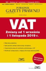 Okładka: VAT Zmiany od 1 września i 1 listopada 2019. Podatki - Przewodnik po zmianach 4/2019