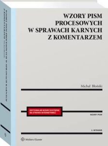 Okładka: Wzory pism procesowych w sprawach karnych z komentarzem