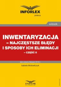 Okładka: Inwentaryzacja – najczęstsze błędy i sposoby ich eliminacji – część II