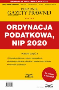 Okładka: Ordynacja podatkowa NIP 2020. Podatki - Przewodnik po zmianach 3/2020