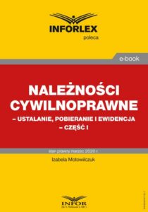 Okładka: Należności cywilnoprawne – ustalanie, pobieranie i ewidencja – część I