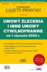 Okładka: Umowy zlecenia i inne umowy cywilnoprawne od 1 stycznia 2020 r.
