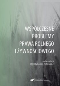 Okładka: Współczesne problemy prawa rolnego i żywnościowego