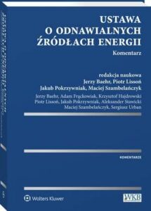 Okładka: Ustawa o odnawialnych źródłach energii. Komentarz