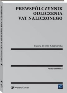 Okładka: Prewspółczynnik odliczenia VAT naliczonego