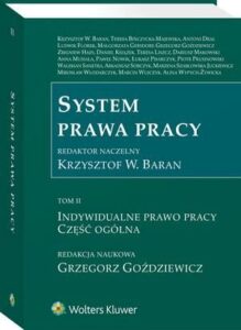 Okładka: System prawa pracy. TOM II. Indywidualne prawo pracy. Część ogólna