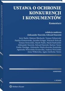 Okładka: Ustawa o ochronie konkurencji i konsumentów. Komentarz