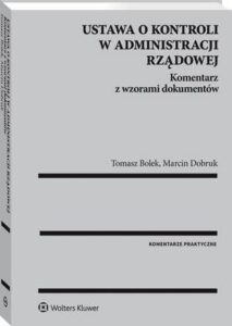 Okładka: Ustawa o kontroli w administracji rządowej. Komentarz z wzorami dokumentów