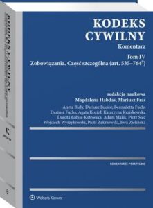 Okładka: Kodeks cywilny. Komentarz. Tom IV