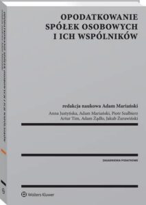 Okładka: Opodatkowanie spółek osobowych i ich wspólników