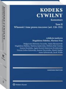 Okładka: Kodeks cywilny. Komentarz. Tom II