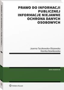 Okładka: Prawo do informacji publicznej. Informacje niejawne. Ochrona danych osobowych