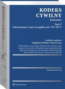 Okładka: Kodeks cywilny. Komentarz. Tom V