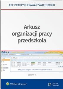 Okładka: Arkusz organizacji pracy przedszkola