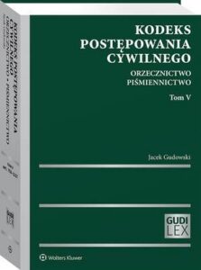 Okładka: Kodeks postępowania cywilnego. Orzecznictwo. Piśmiennictwo. Tom V