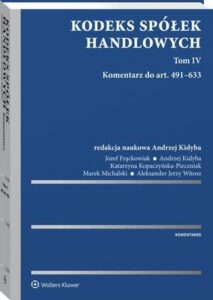 Okładka: Kodeks spółek handlowych. Tom IV