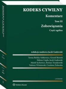 Okładka: Kodeks cywilny. Komentarz. Tom 3. Zobowiązania. Część ogólna
