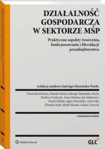 Okładka: Działalność gospodarcza w sektorze MŚP