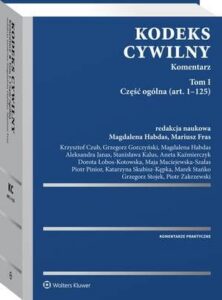 Okładka: Kodeks cywilny. Komentarz. Tom I
