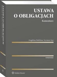 Okładka: Ustawa o obligacjach. Komentarz