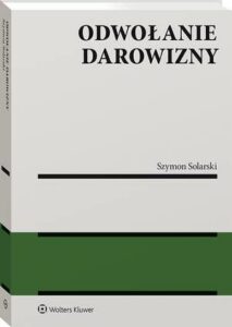 Okładka: Odwołanie darowizny