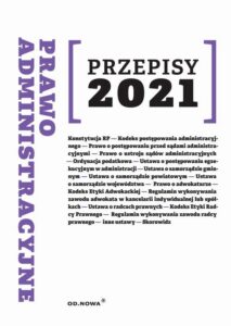 Okładka: Prawo administracyjne Przepisy 2021