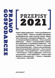 Okładka: Prawo gospodarcze Przepisy 2021