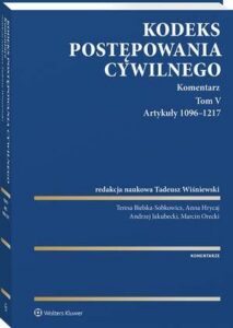 Okładka: Kodeks postępowania cywilnego. Komentarz. Tom V. Artykuły 1096–1217