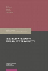 Okładka: Perspektywy rozwoju samorządów prawniczych