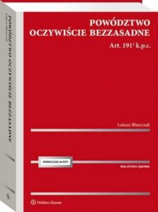 Okładka: Powództwo oczywiście bezzasadne. Art. 191[1] k.p.c.