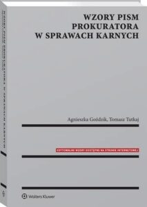 Okładka: Wzory pism prokuratora w sprawach karnych