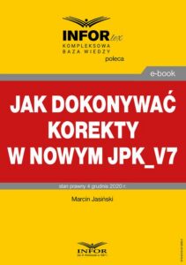 Okładka: Jak dokonywać korekty w nowym JPK_V7