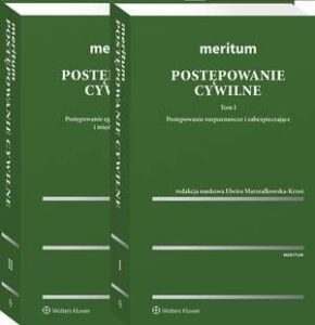 Okładka: MERITUM Postępowanie cywilne. Tom I. Postepowanie rozpoznawcze i zabezpieczające. Tom II. Postępowanie egzekucyjne, arbitrażowe i międzynarodowe